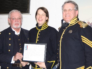 Trooper 'Sam' Schultze receives citation for Army of the Tennessee Medal